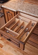 Wood Silverware Tray
