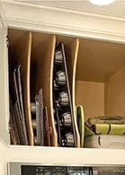 Wall Wood Tray Divider