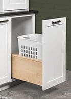 Vanity with Hamper Pull Out